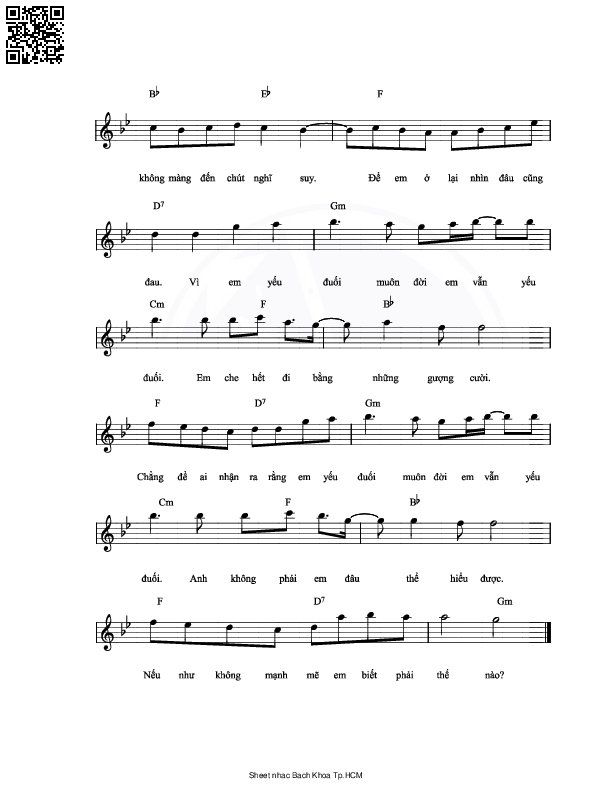 Page 2 of Sheet music PDF Gửi người yêu cũ - Nguyễn Hồng Thuận