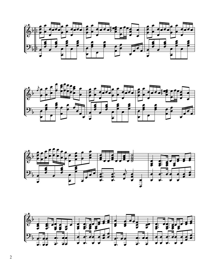 Page 2 of Sheet music PDF Senbonzakura Sheet Piano - ThVocaloid21 -5-