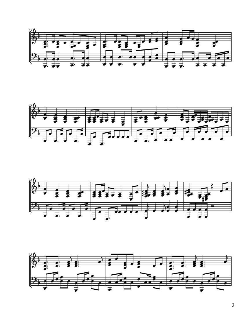 Page 3 of Sheet music PDF Senbonzakura Sheet Piano - ThVocaloid21 -5-