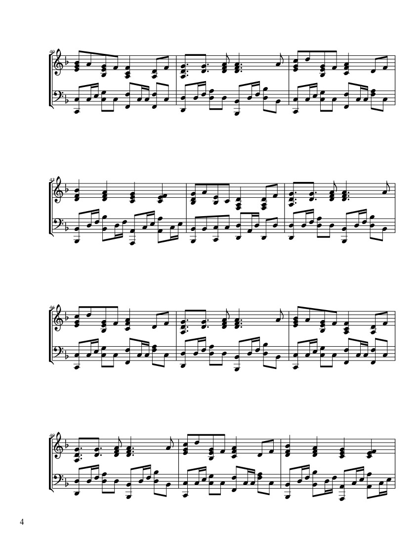 Page 4 of Sheet music PDF Senbonzakura Sheet Piano - ThVocaloid21 -5-