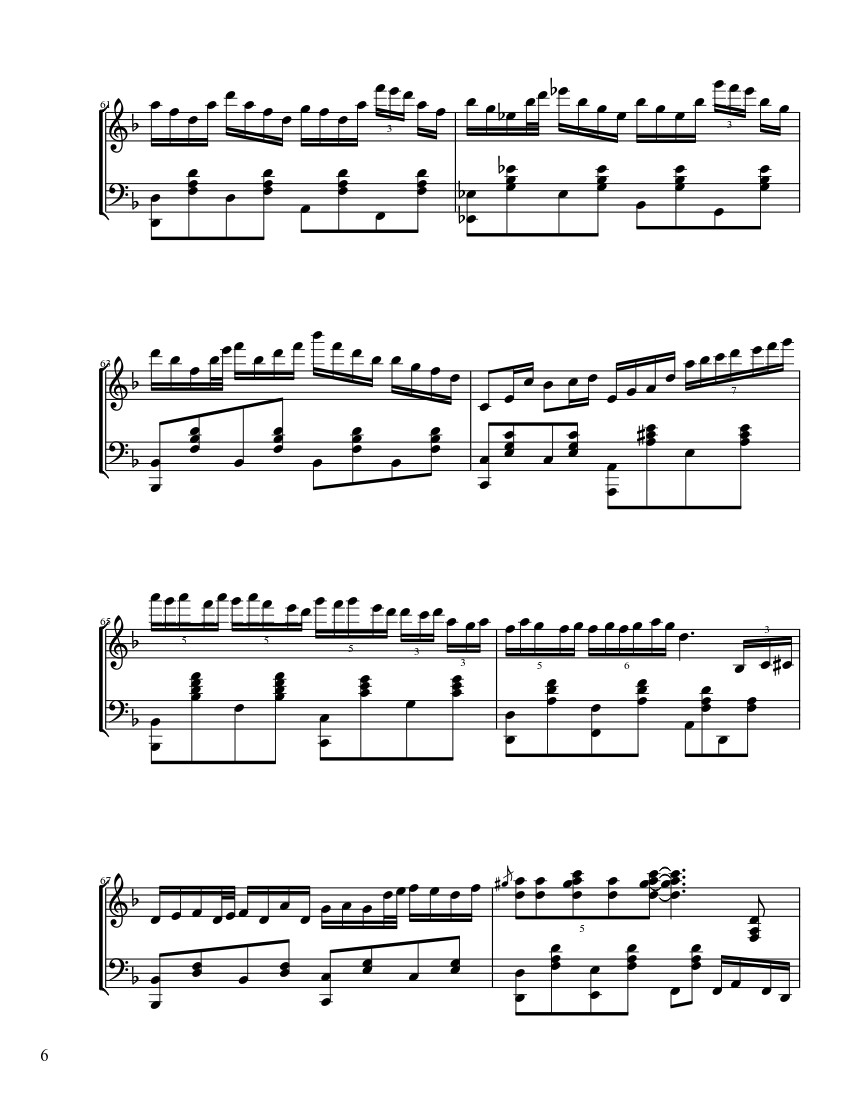Page 6 of Sheet music PDF Senbonzakura Sheet Piano - ThVocaloid21 -5-