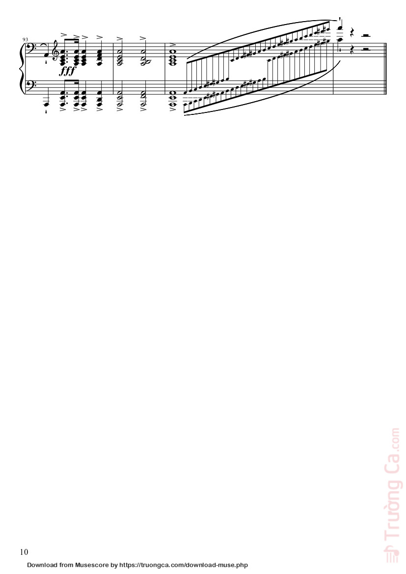 Page 10 of Sheet music PDF Étude Opus 25 No. 11 in A Minor “Winter Wind” Sheet Piano - Frédéric François Chopin