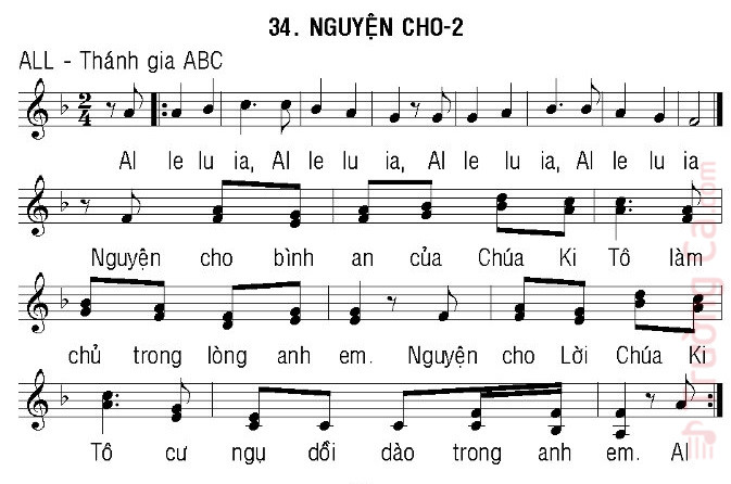 Page 2 of Sheet music PDF Thtm. Lễ Thánh Gia - Mi Trầm