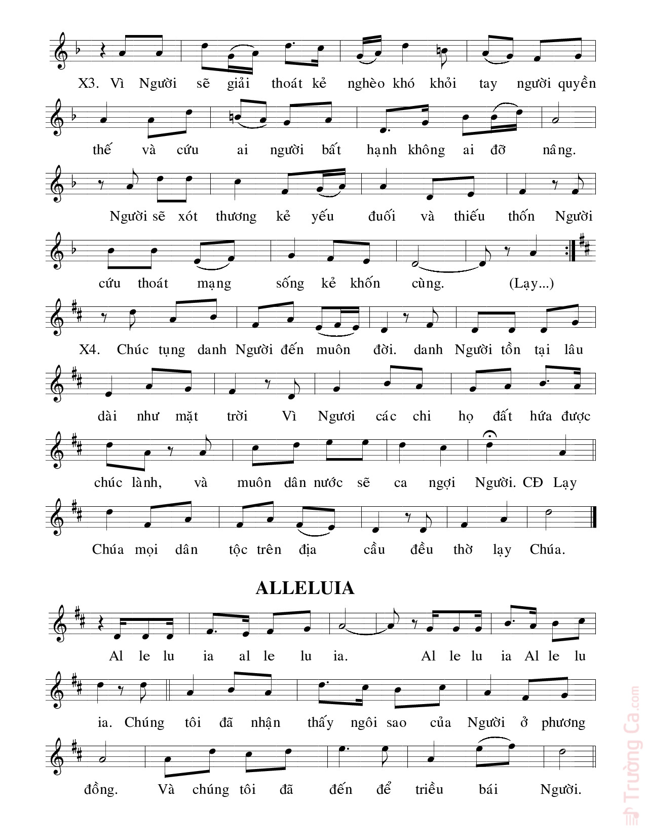 Page 2 of Sheet music PDF Thánh Vịnh 71, Lễ Hiển Linh - Cao Huy Hoàng