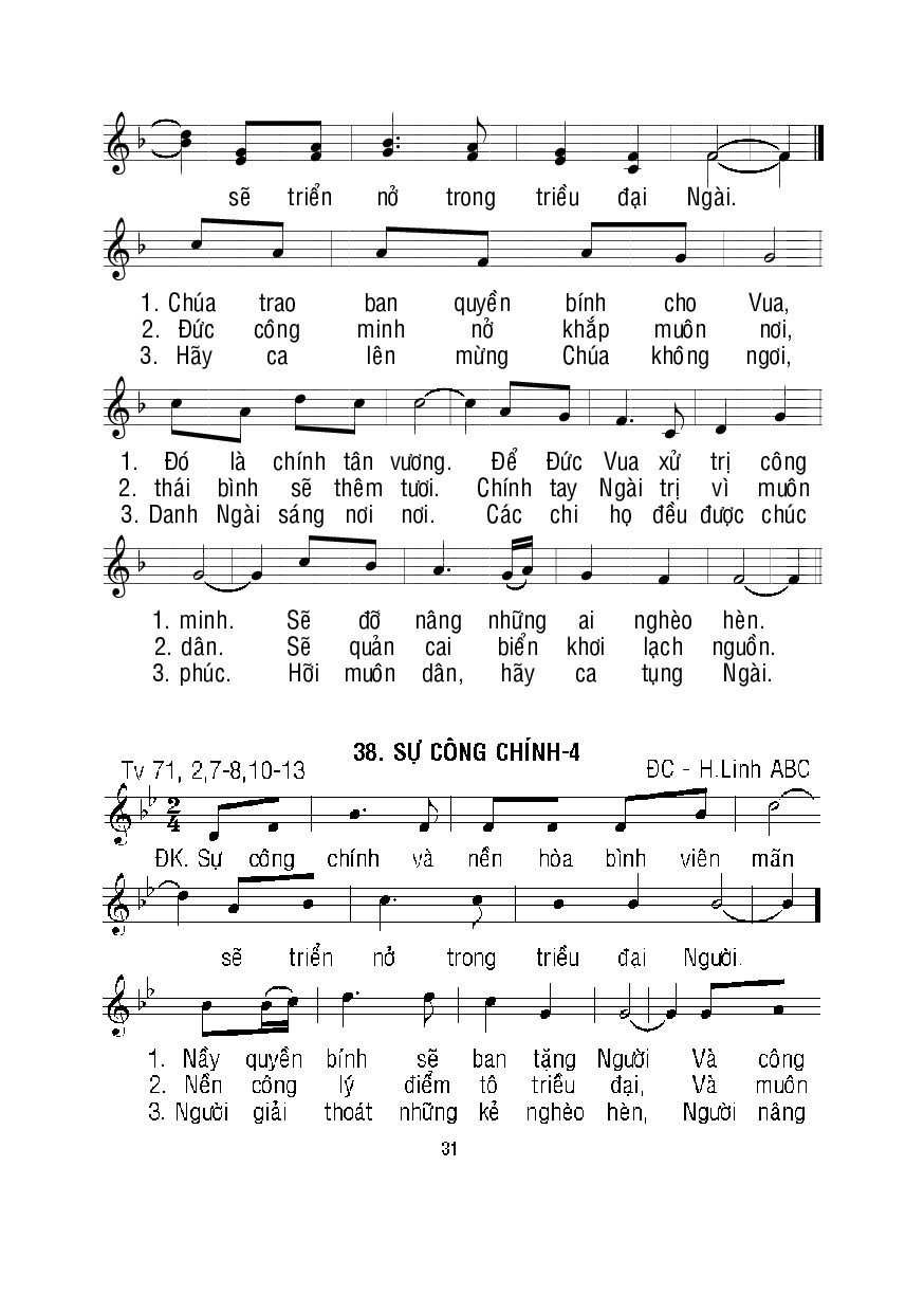 Page 3 of Sheet music PDF Thánh Vịnh 71, Sự Công Chính 3 - Mi Trầm