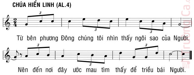 Page 2 of Sheet music PDF Thtm. Lễ Hiển Linh - Bùi Ninh