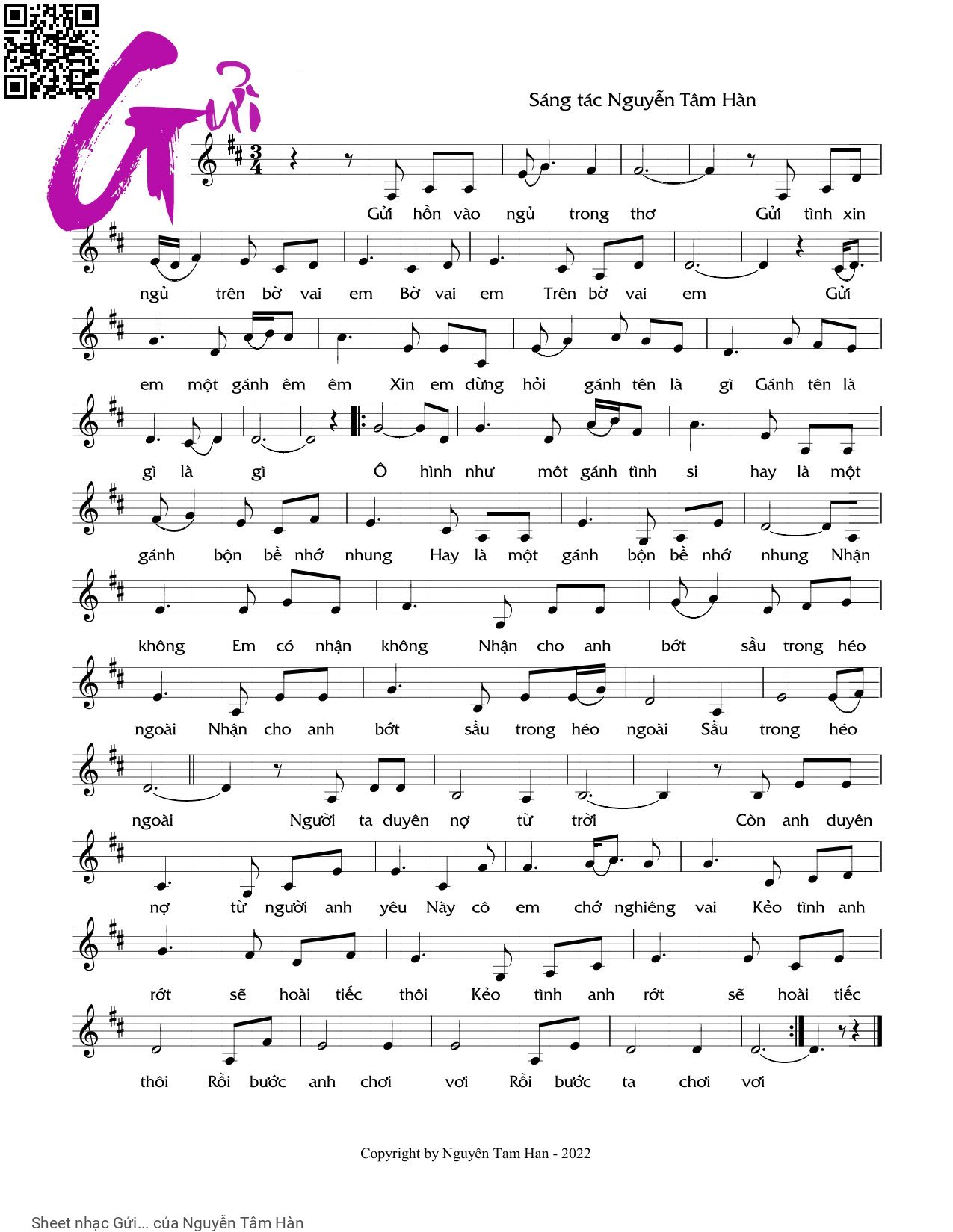 Sheet PDF of Gửi... - Nguyễn Tâm Hàn