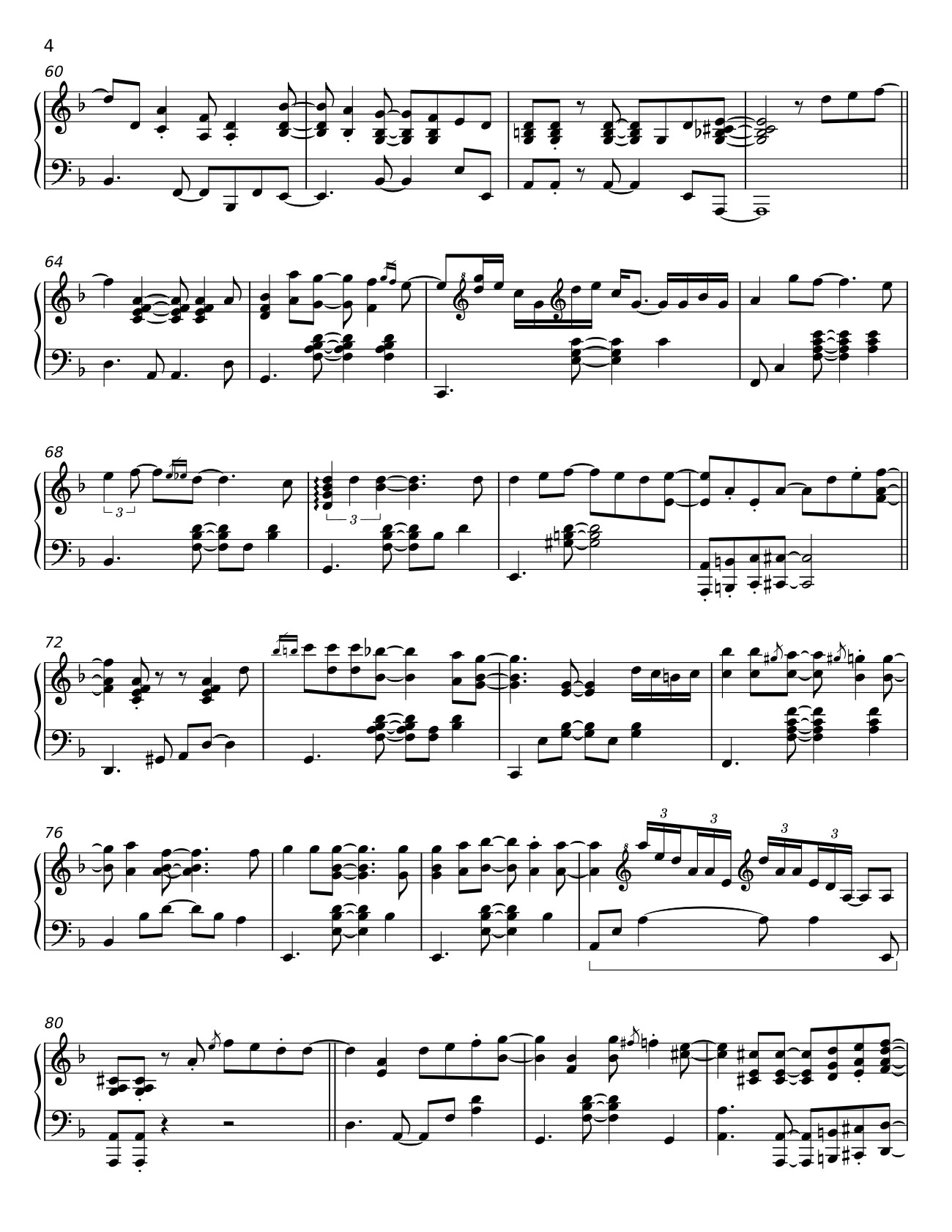 Page 4 of Sheet music PDF Người Hãy Quên Em Di Sheet Piano - Khac Hung