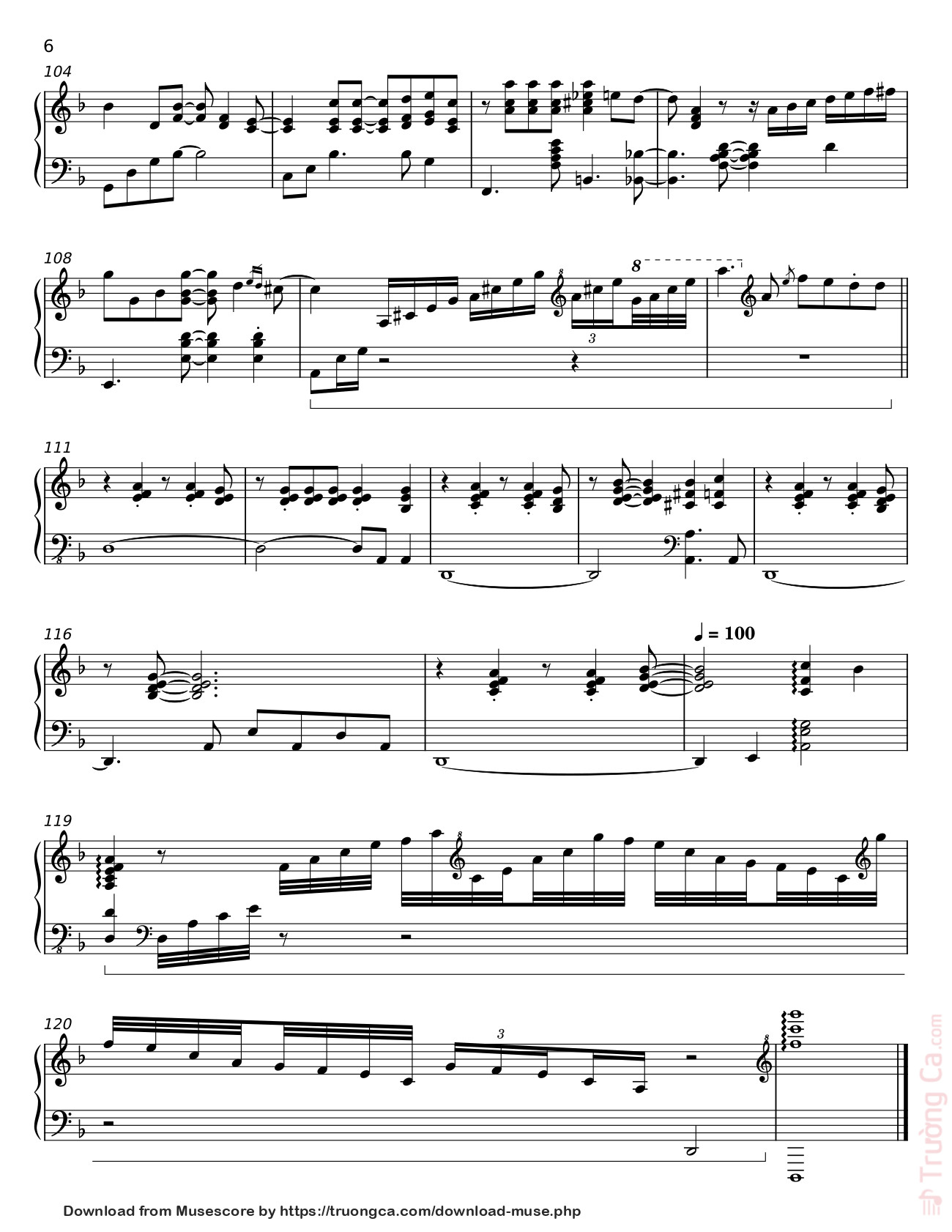 Page 6 of Sheet music PDF Người Hãy Quên Em Di Sheet Piano - Khac Hung
