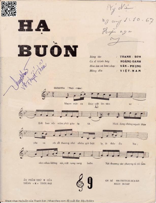 Page 2 of Sheet music PDF Hạ buồn - Thanh Sơn