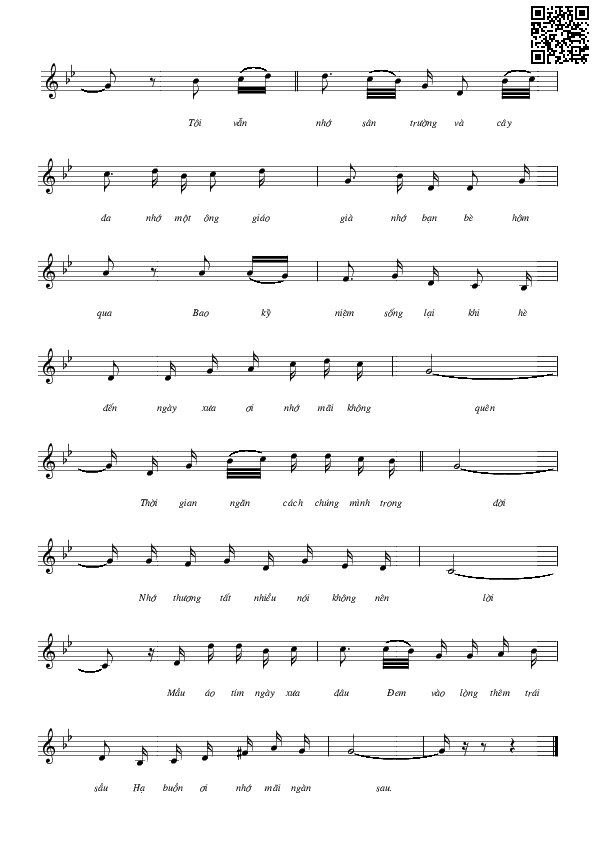 Page 6 of Sheet music PDF Hạ buồn - Thanh Sơn