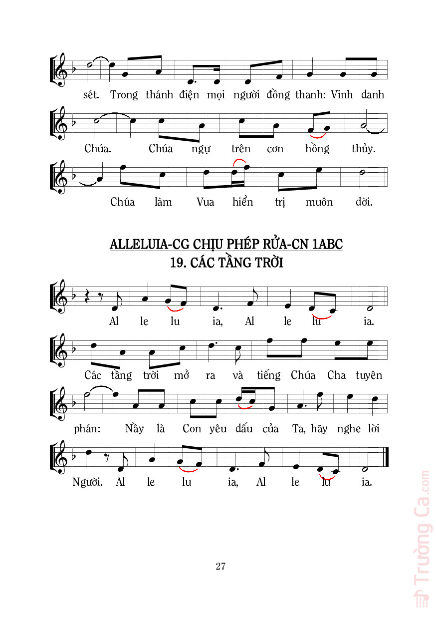 Page 2 of Sheet music PDF Thánh Vịnh 28, Chúa Đã Chúc Phúc - Mi Trầm
