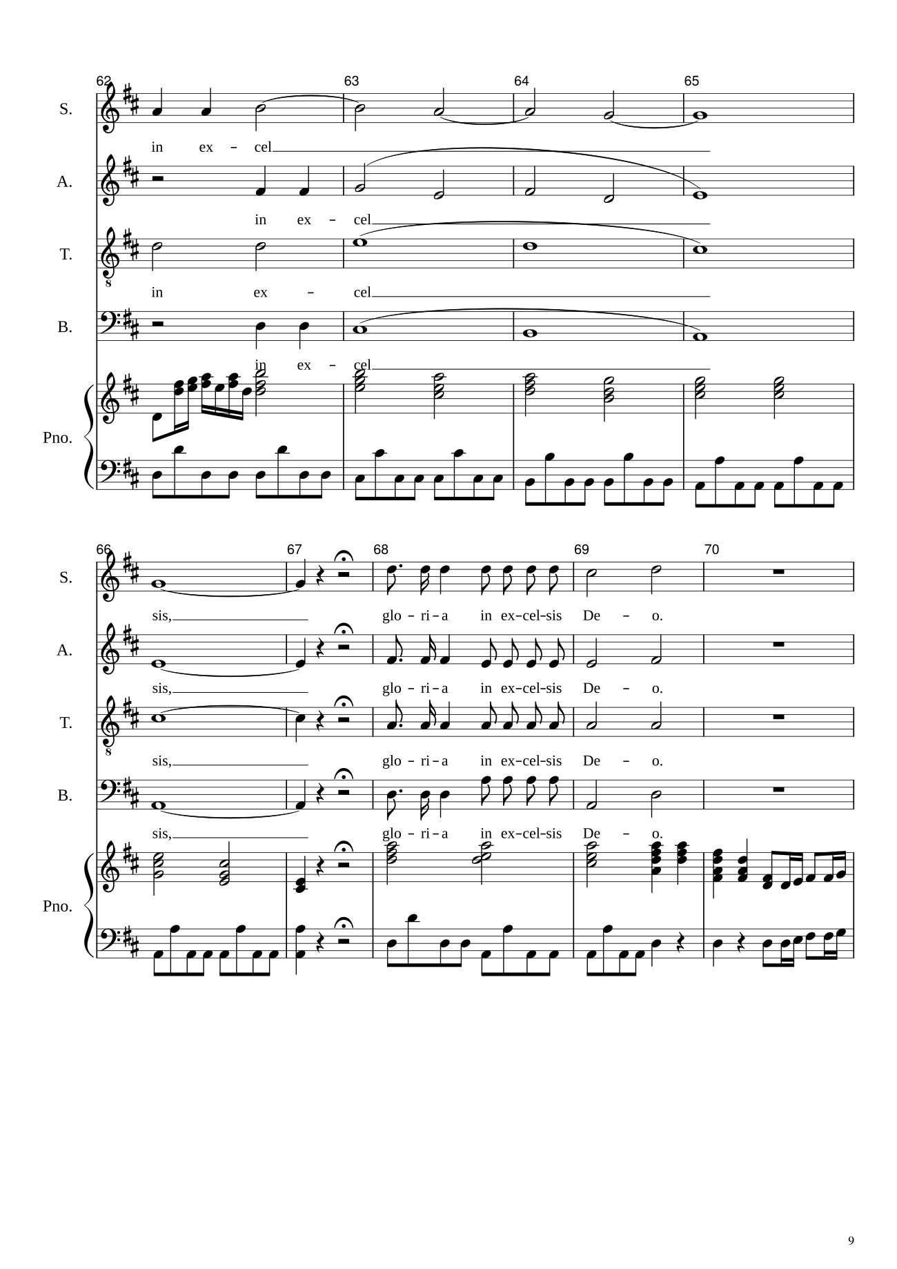 Page 9 of Sheet music PDF Gloria in excelsis Deo (SATB) - Antonio Vivaldi