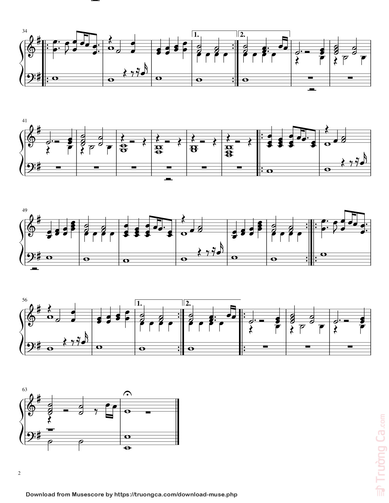 Page 2 of Sheet music PDF Mystery of Love Sheet Piano - Sophiejoslin1