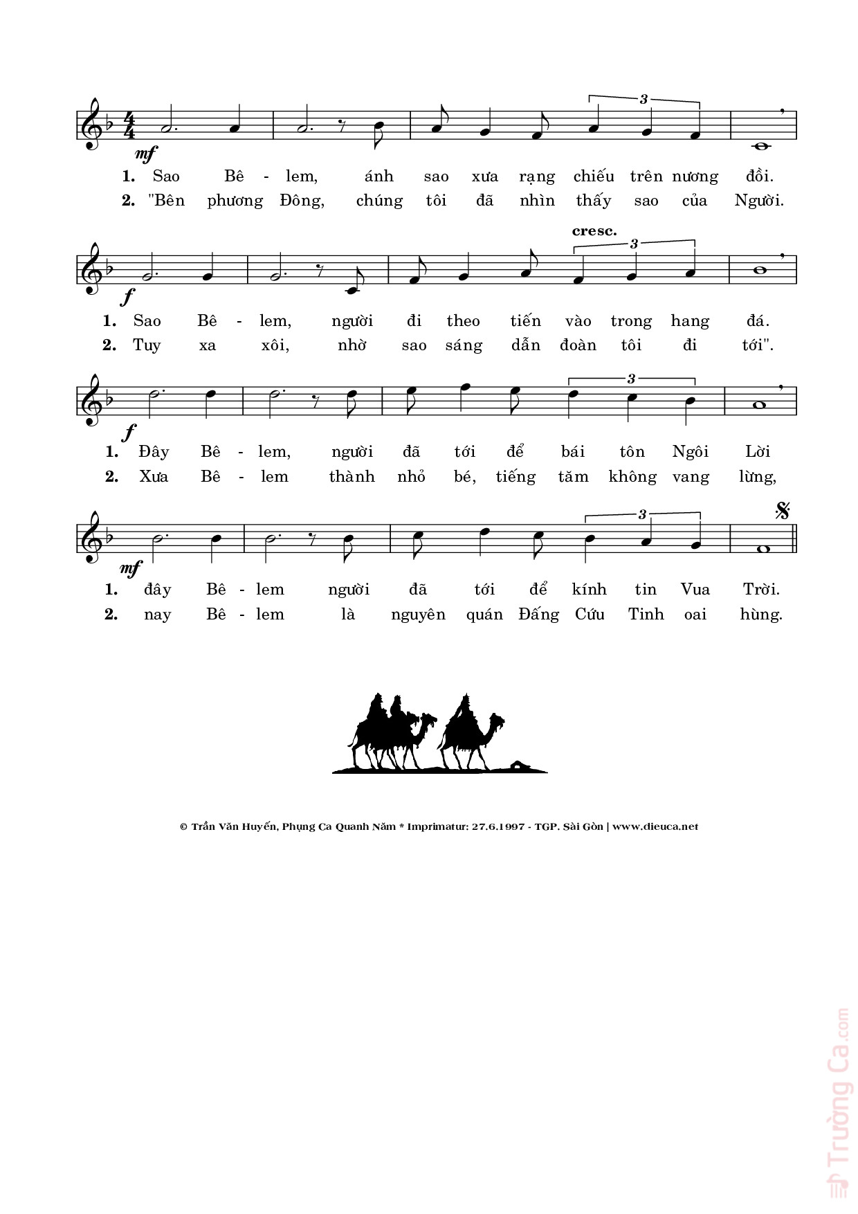 Page 2 of Sheet music PDF Nền Trời Đông - Trần Văn Huyến