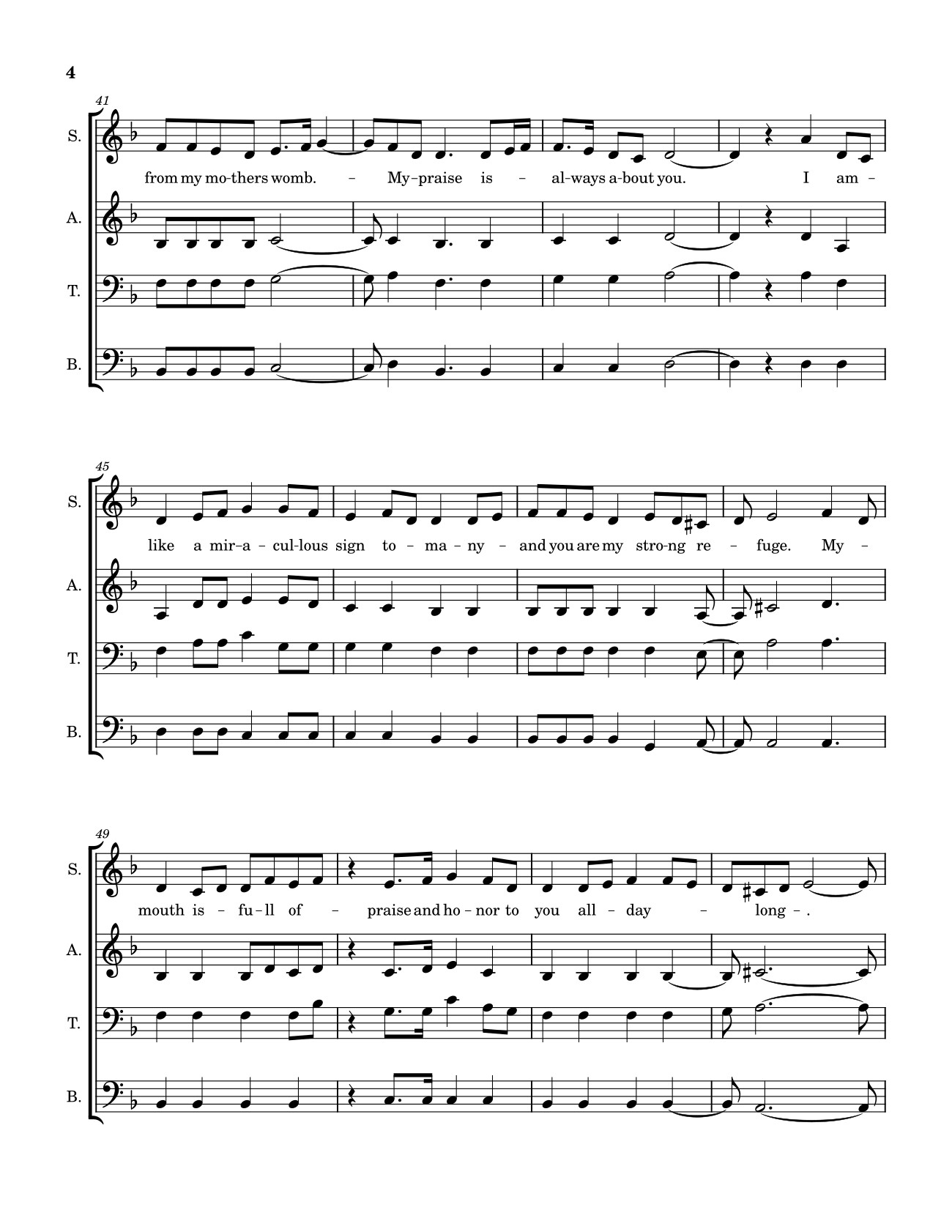Page 4 of Sheet music PDF Psalm 71 Sheet Guitar TAB - Rjb4jesus