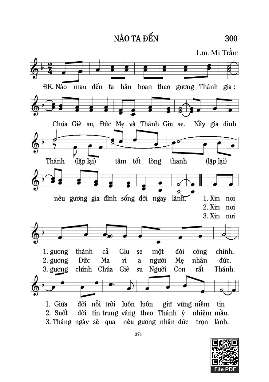 Page 1 of Sheet music PDF Nào Ta Đến - Mi Trầm