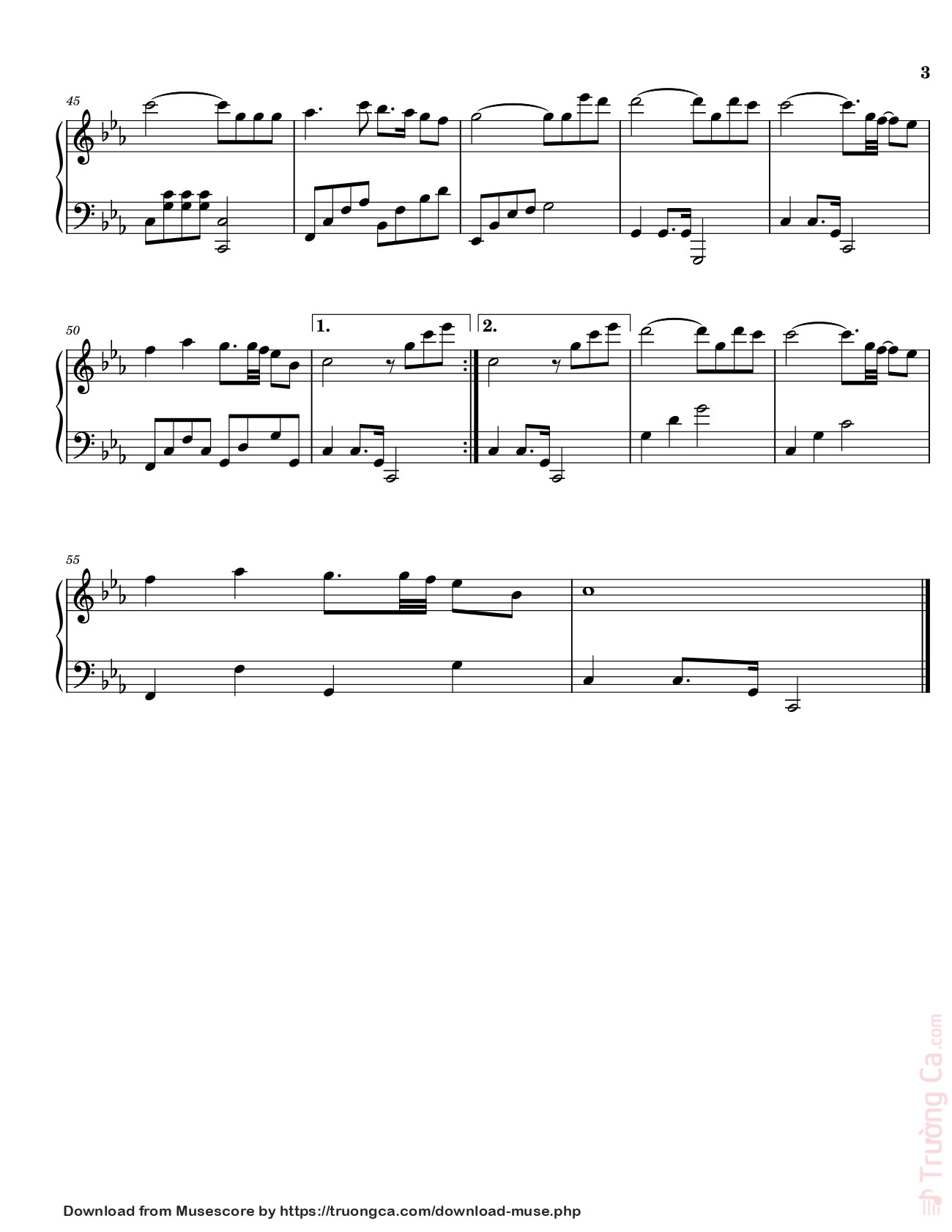 Page 3 of Sheet music PDF Je Ne Pourrais Jamais T