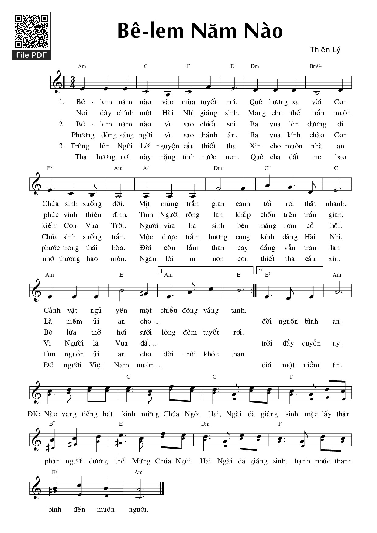 Bêlem Năm Nào - Thiên Lý