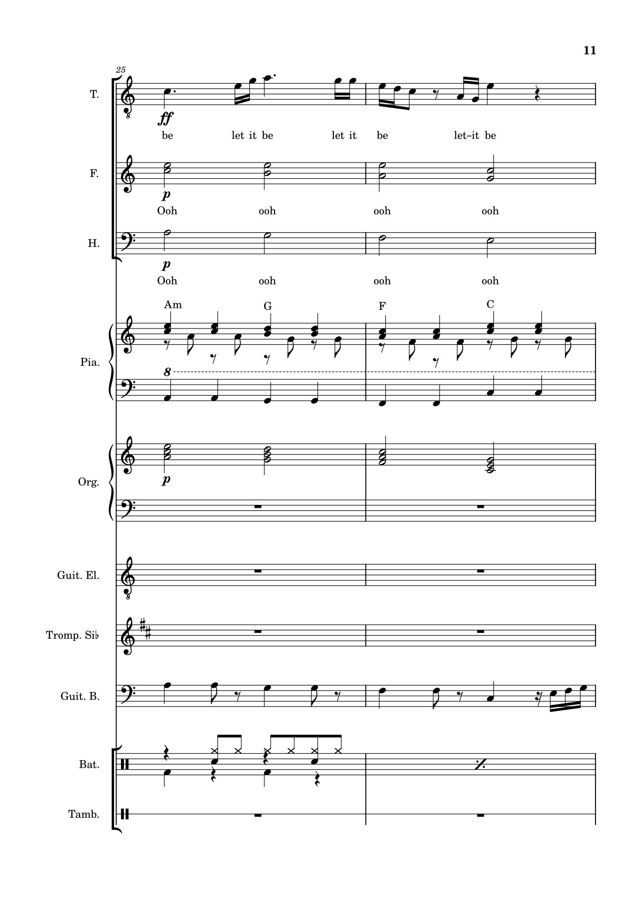 Page 11 of Sheet music PDF Let it be (hợp xướng) - Albert Jean-Paul