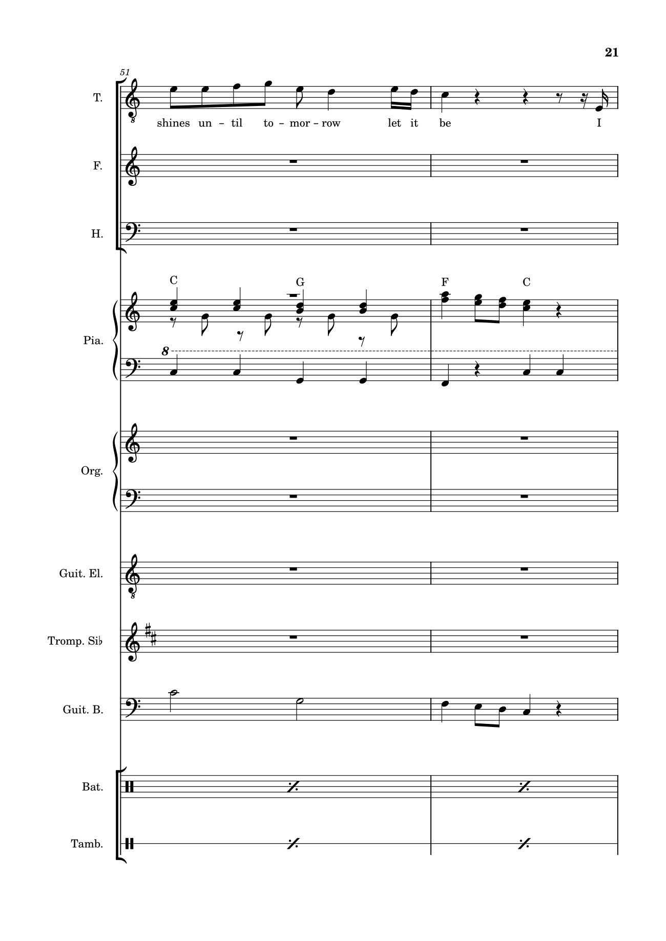 Page 21 of Sheet music PDF Let it be (hợp xướng) - Albert Jean-Paul