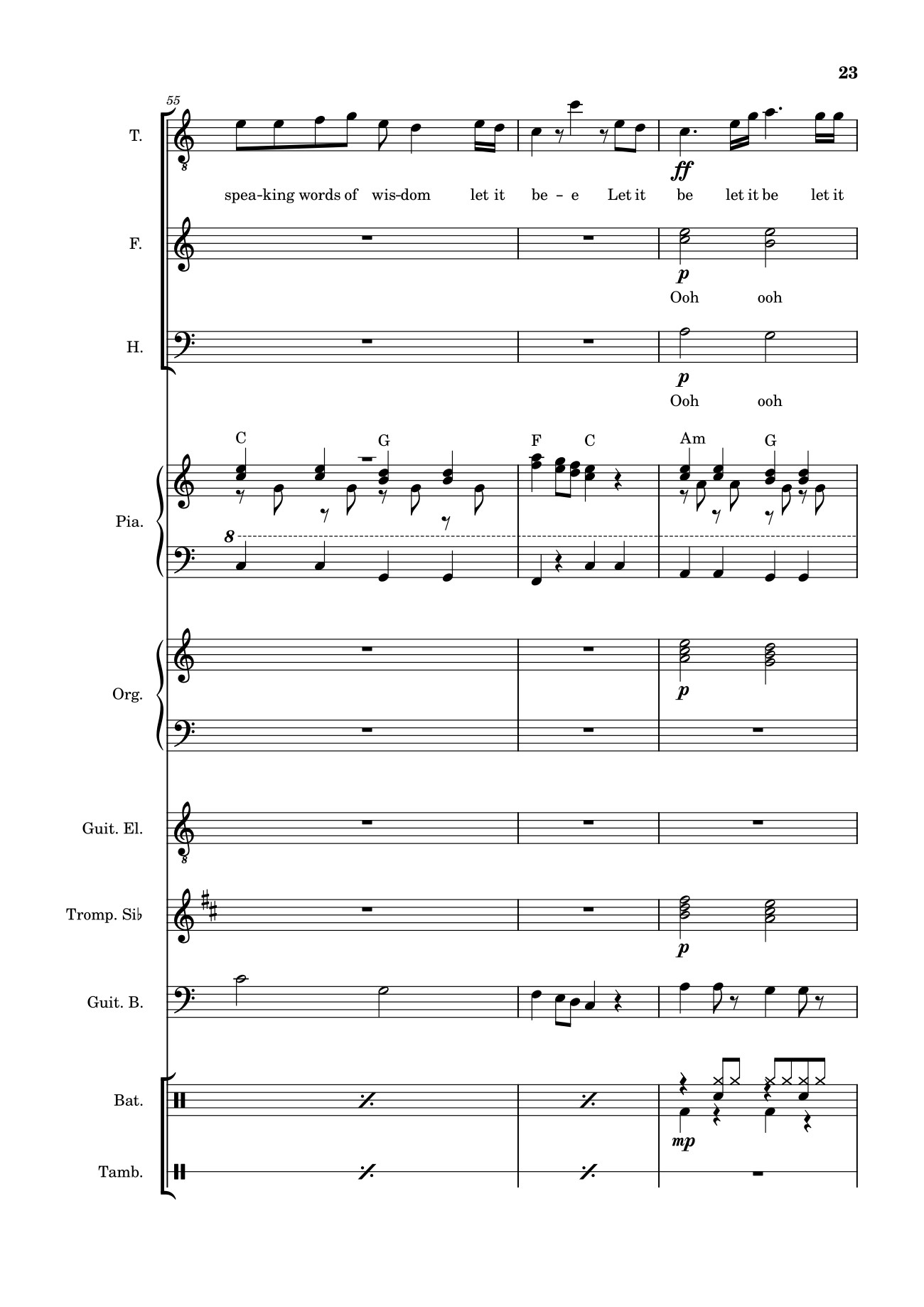 Page 23 of Sheet music PDF Let it be (hợp xướng) - Albert Jean-Paul