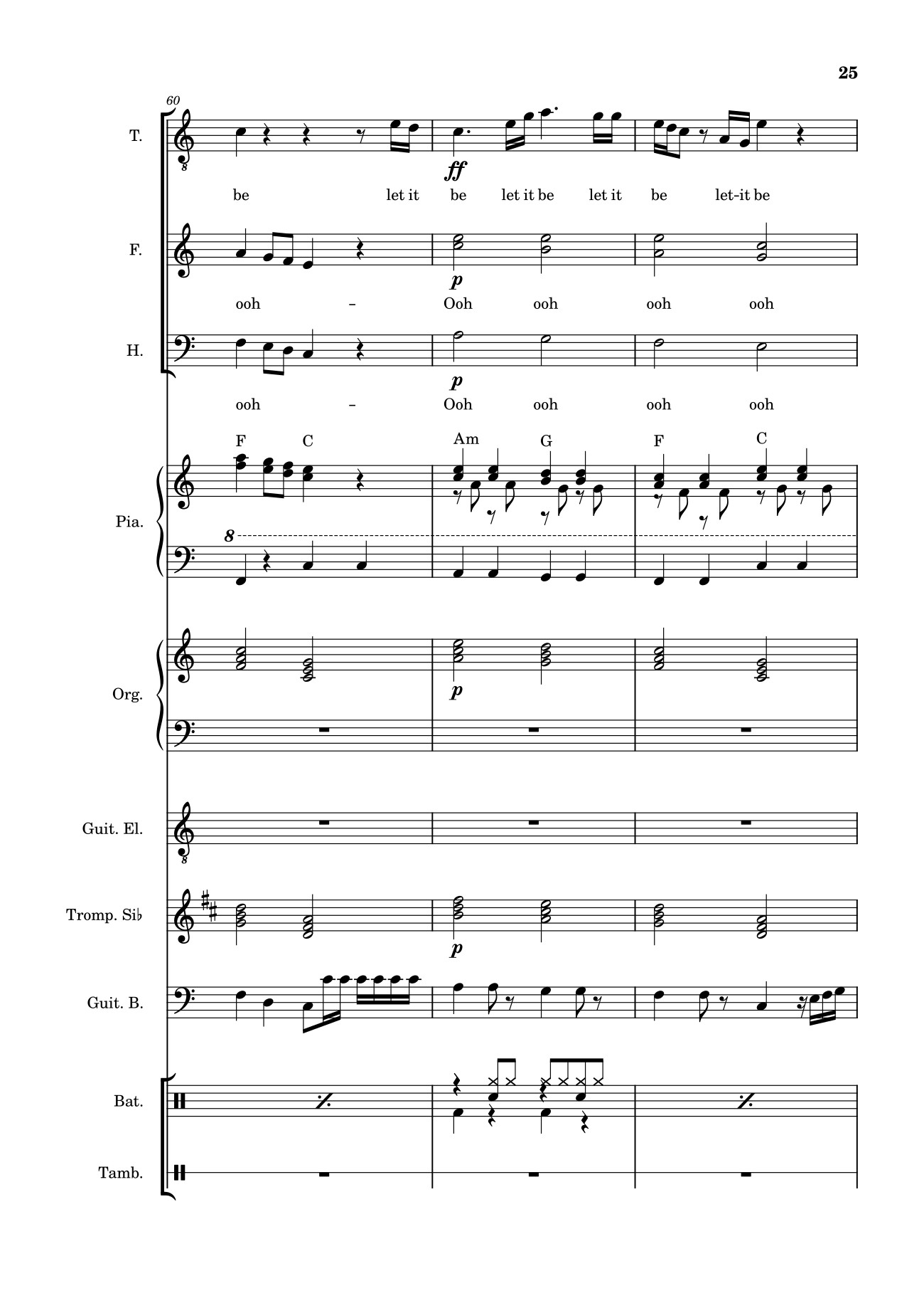 Page 25 of Sheet music PDF Let it be (hợp xướng) - Albert Jean-Paul