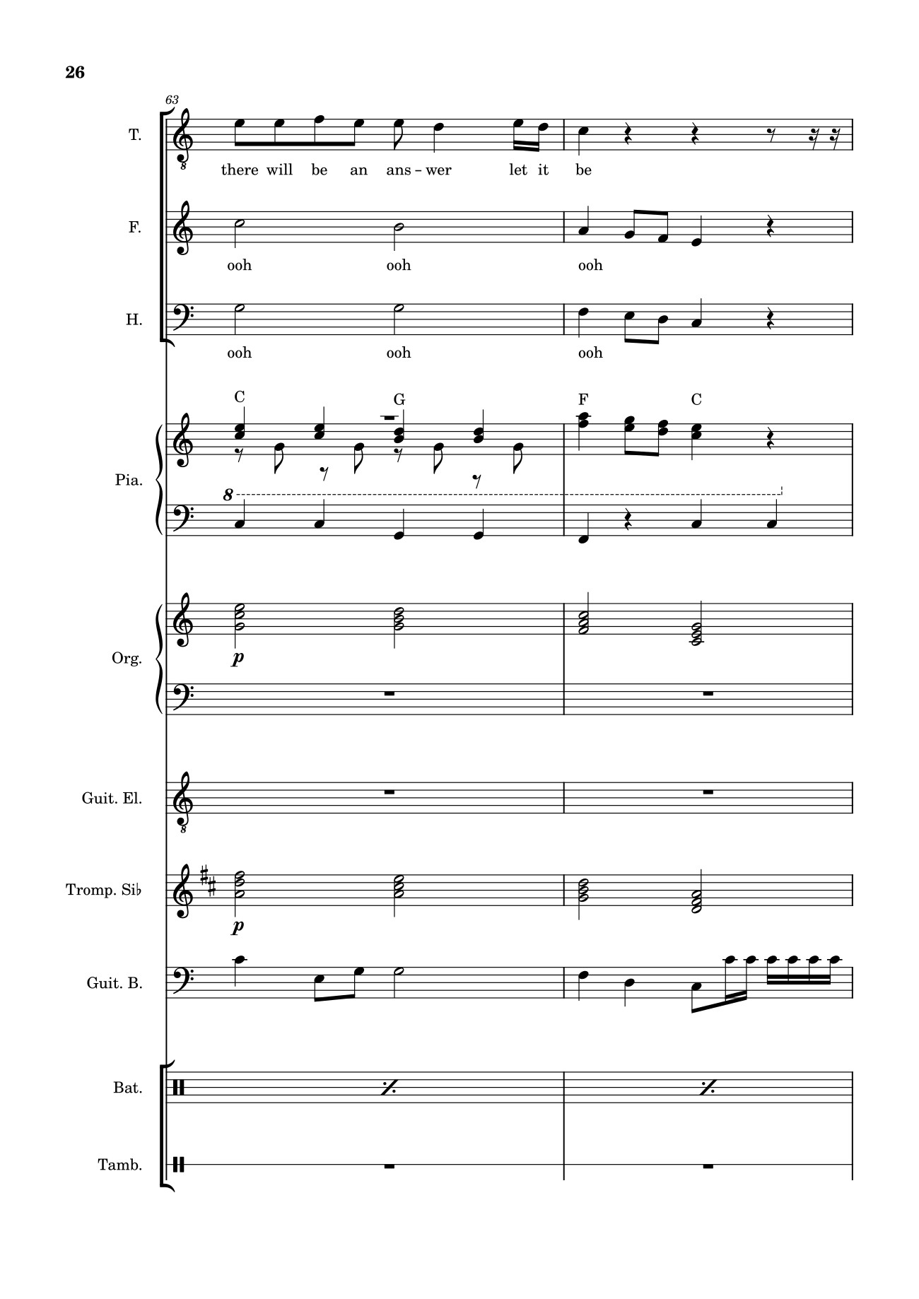 Page 26 of Sheet music PDF Let it be (hợp xướng) - Albert Jean-Paul