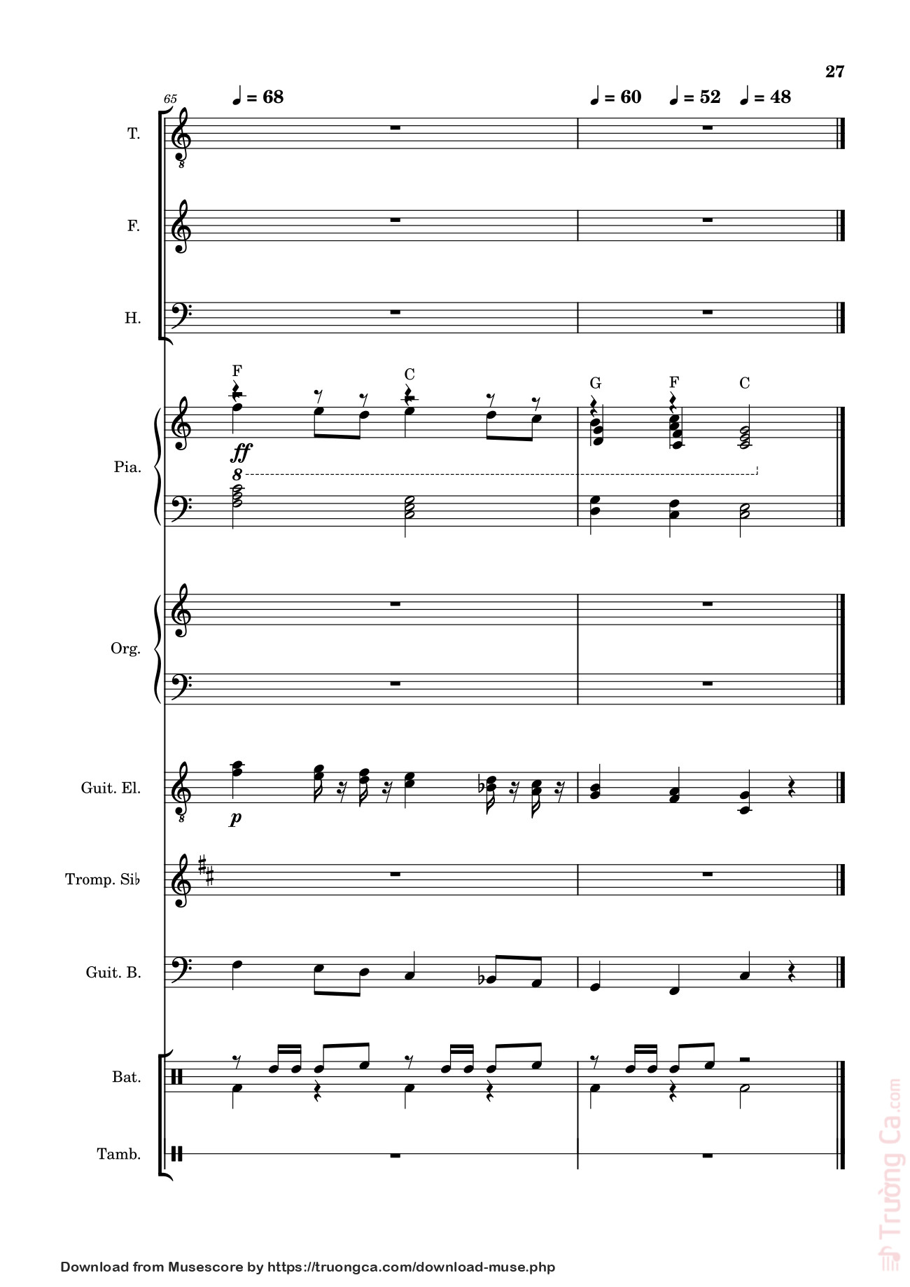Page 27 of Sheet music PDF Let it be (hợp xướng) - Albert Jean-Paul