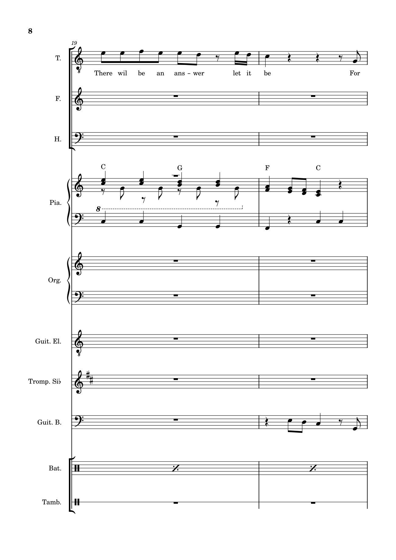 Page 8 of Sheet music PDF Let it be (hợp xướng) - Albert Jean-Paul