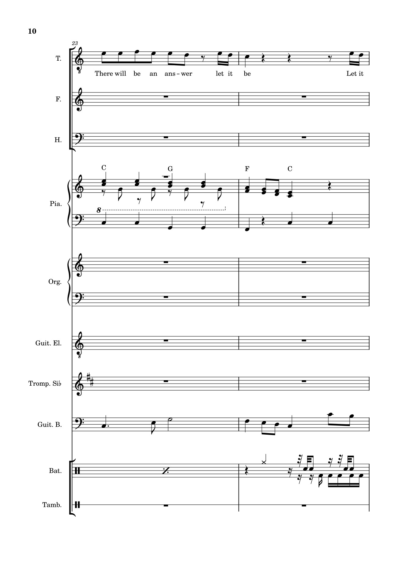 Page 10 of Sheet music PDF Let it be (hợp xướng) - Albert Jean-Paul