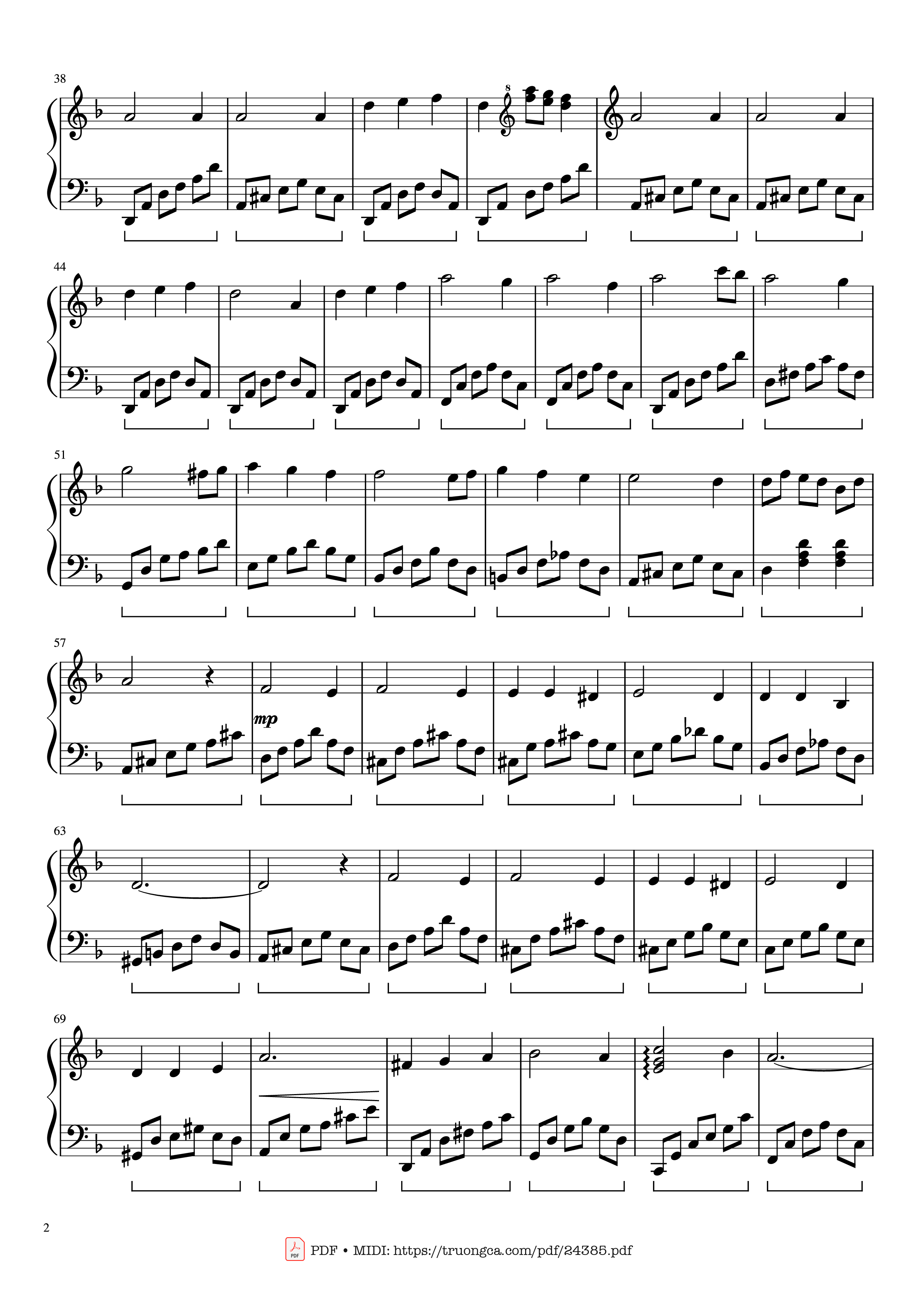 Page 2 of Sheet music PDF Mùa Xuân Đầu Tiên Sheet Piano - Văn Cao