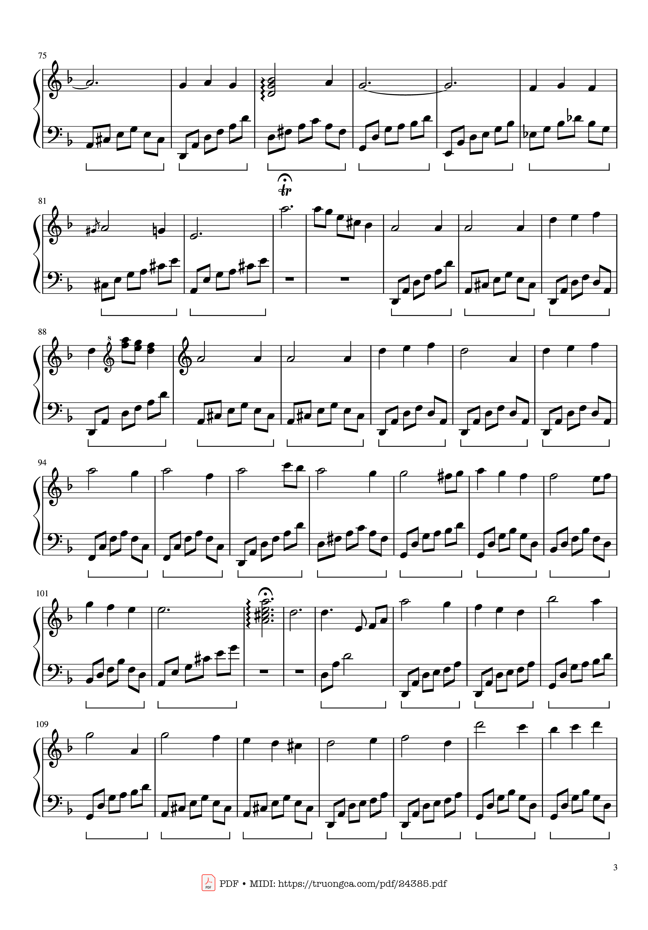 Page 3 of Sheet music PDF Mùa Xuân Đầu Tiên Sheet Piano - Văn Cao