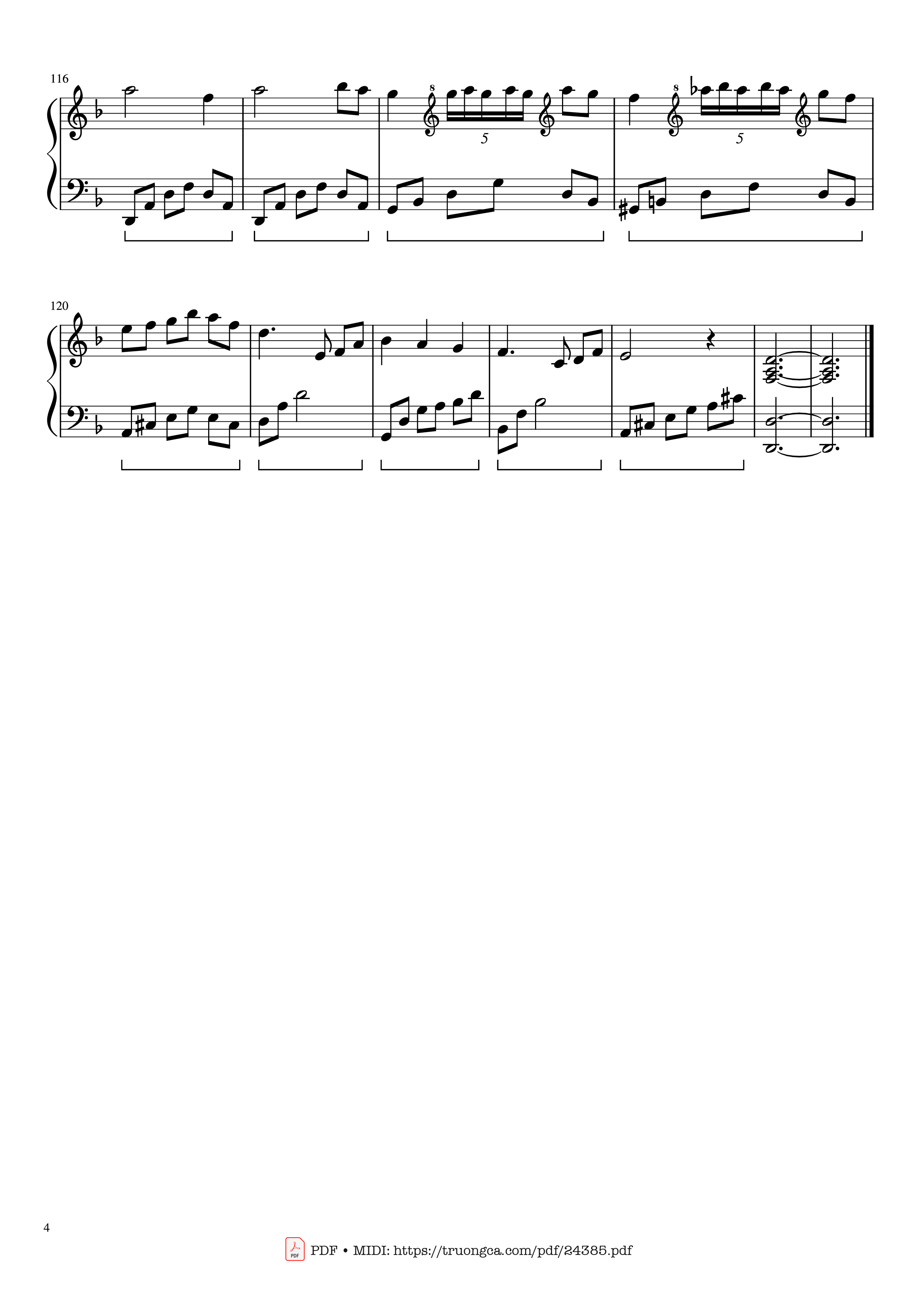 Page 4 of Sheet music PDF Mùa Xuân Đầu Tiên Sheet Piano - Văn Cao
