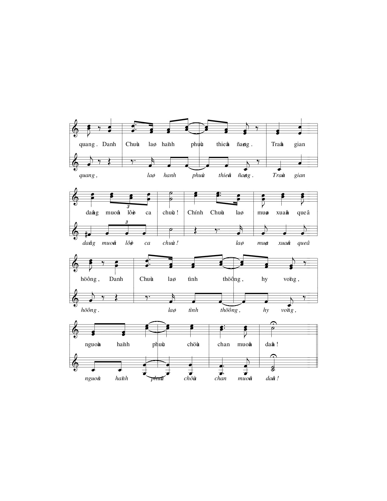 Page 2 of Sheet music PDF Chúa là mùa xuân - Hải ÁnhChúa là mùa xuânPhan Trường Nguyên