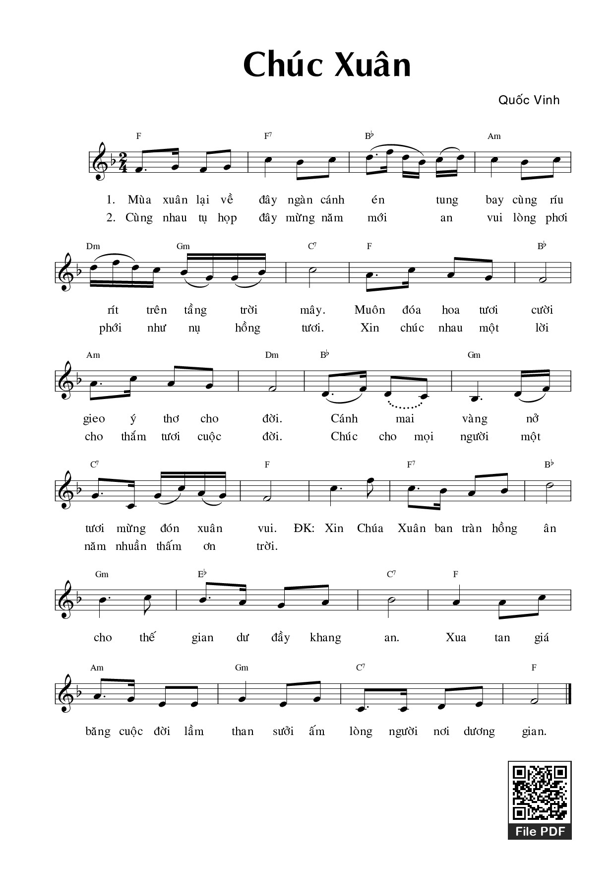 Chúc xuân - Quốc Vinh