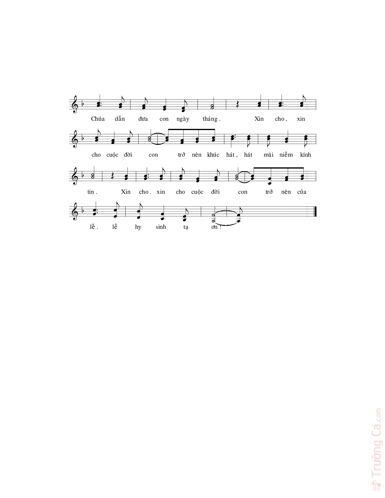 Page 2 of Sheet music PDF Giây phút giao thừa - Tiến Thành