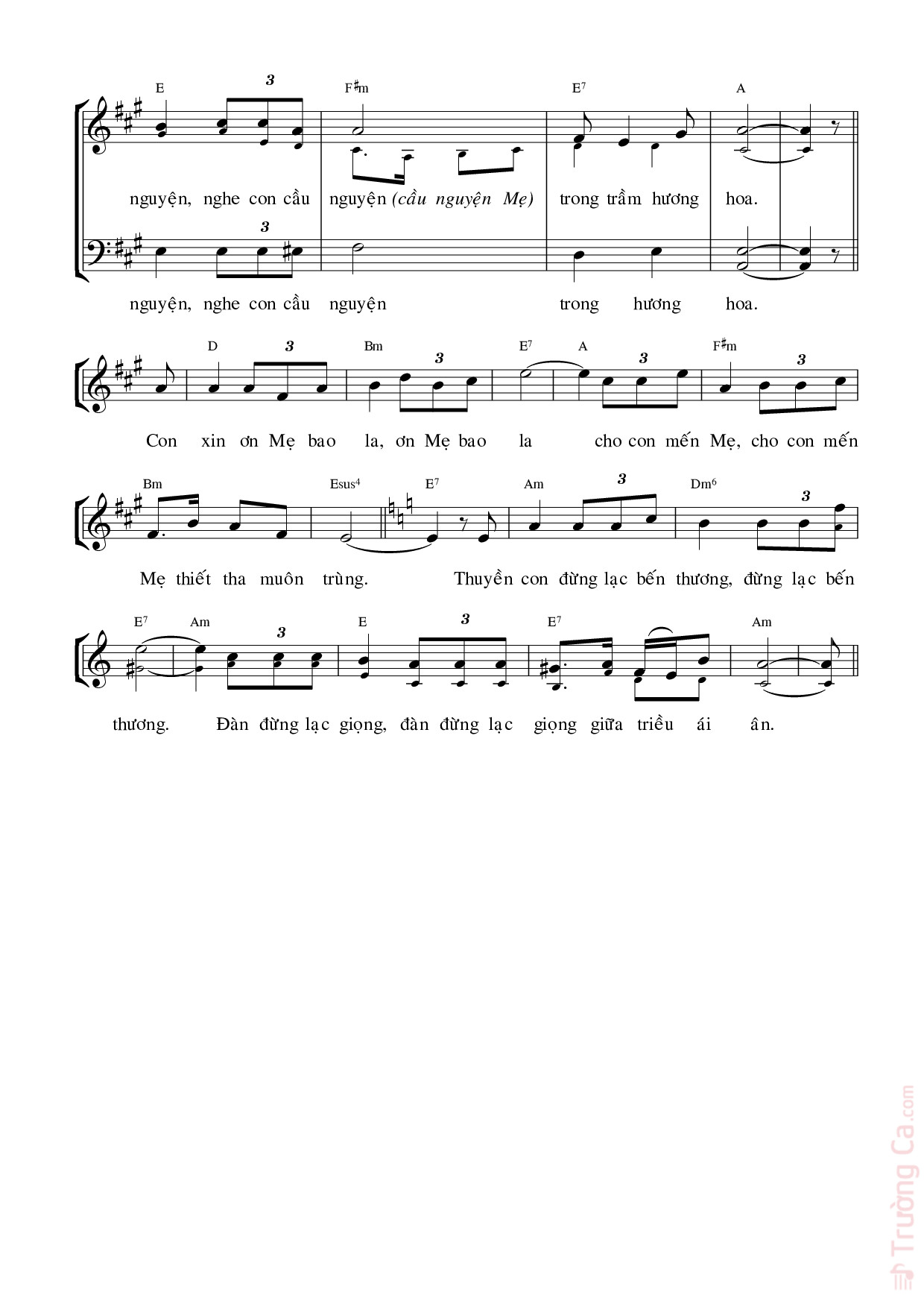 Page 3 of Sheet music PDF Hương xuân. 2 - Kim Long (thơ: Xuân Ly Băng)