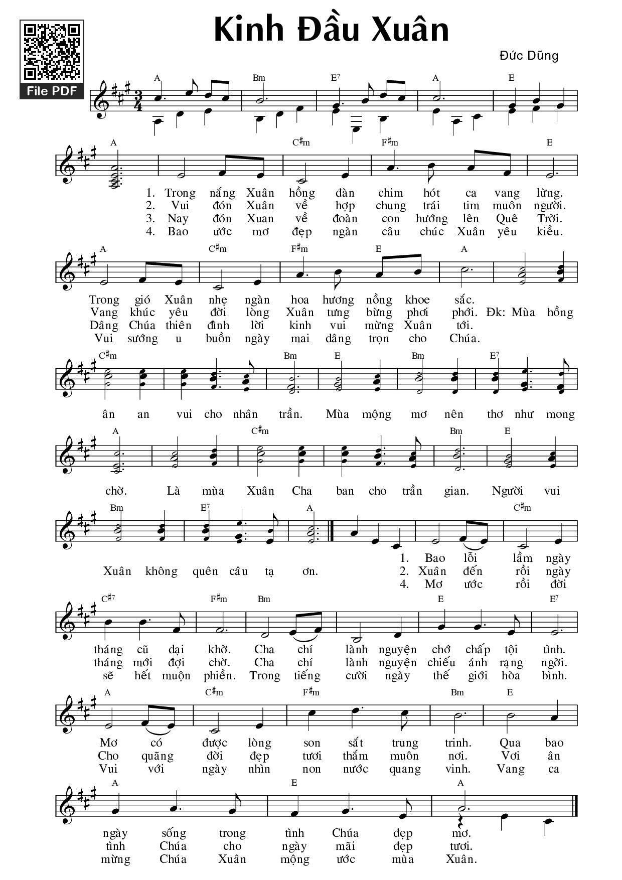 Kinh đầu xuân - Đức Dũng