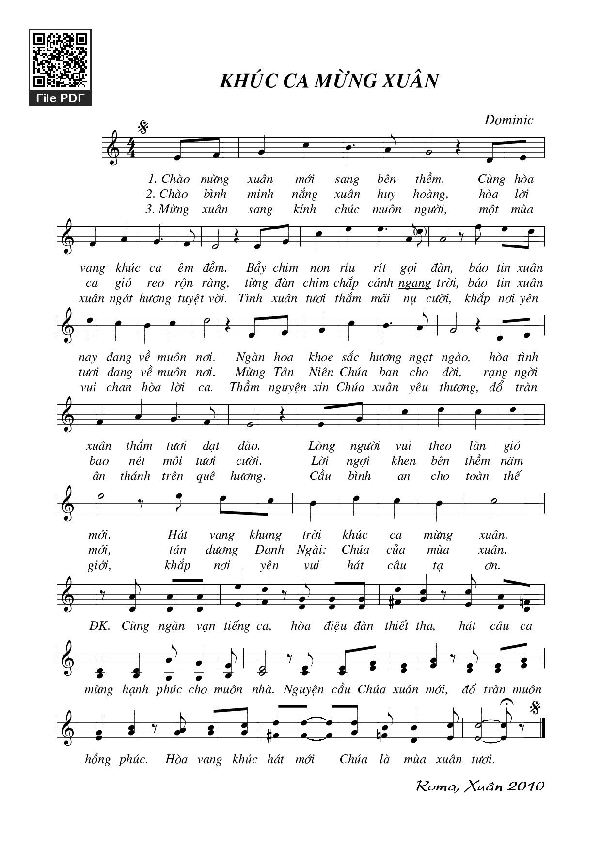 Khúc ca mừng xuân