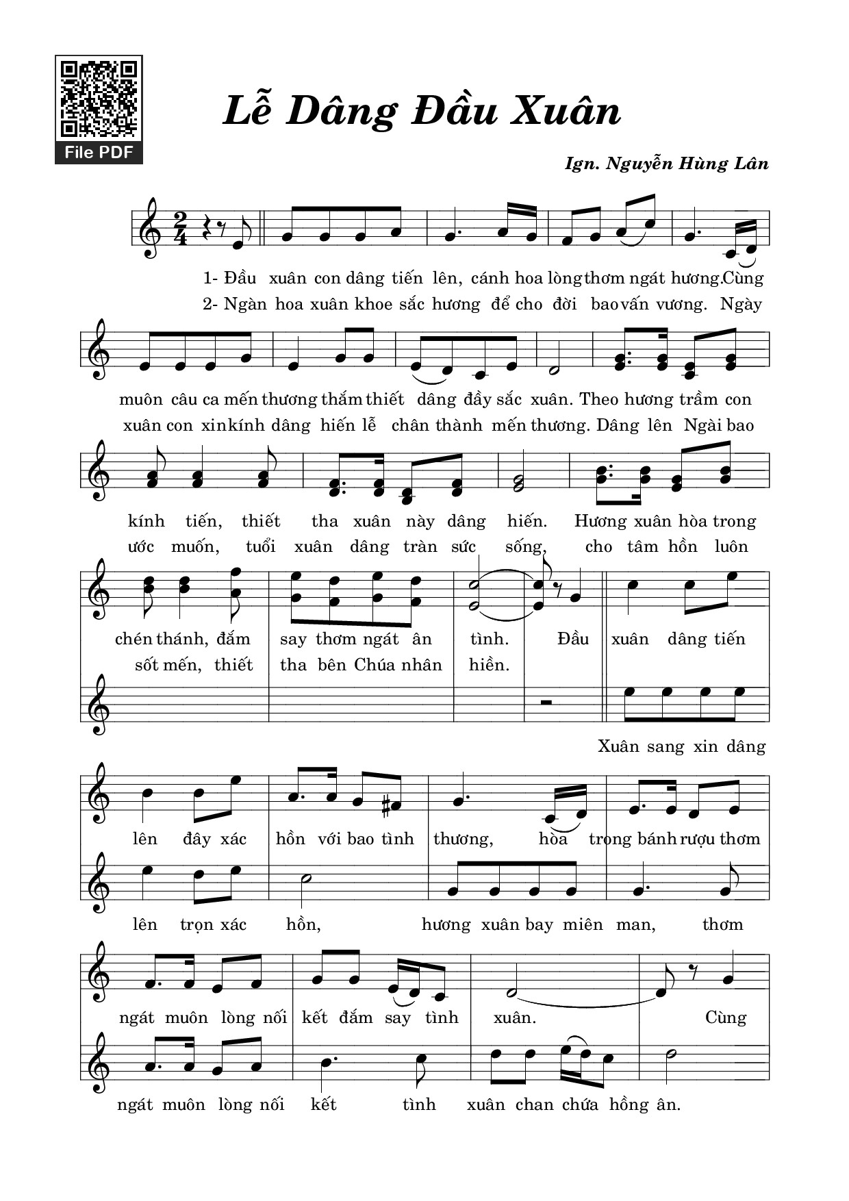 Lễ dâng đầu xuân