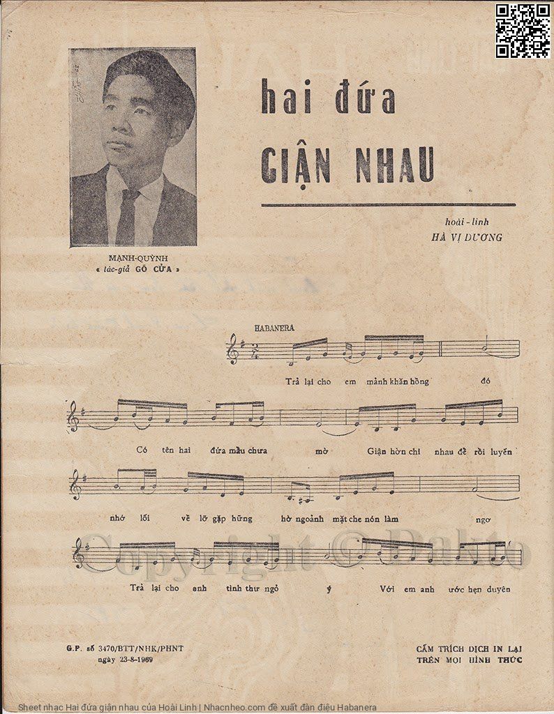 Page 2 of Sheet music PDF Hai đứa giận nhau - Hoài Linh