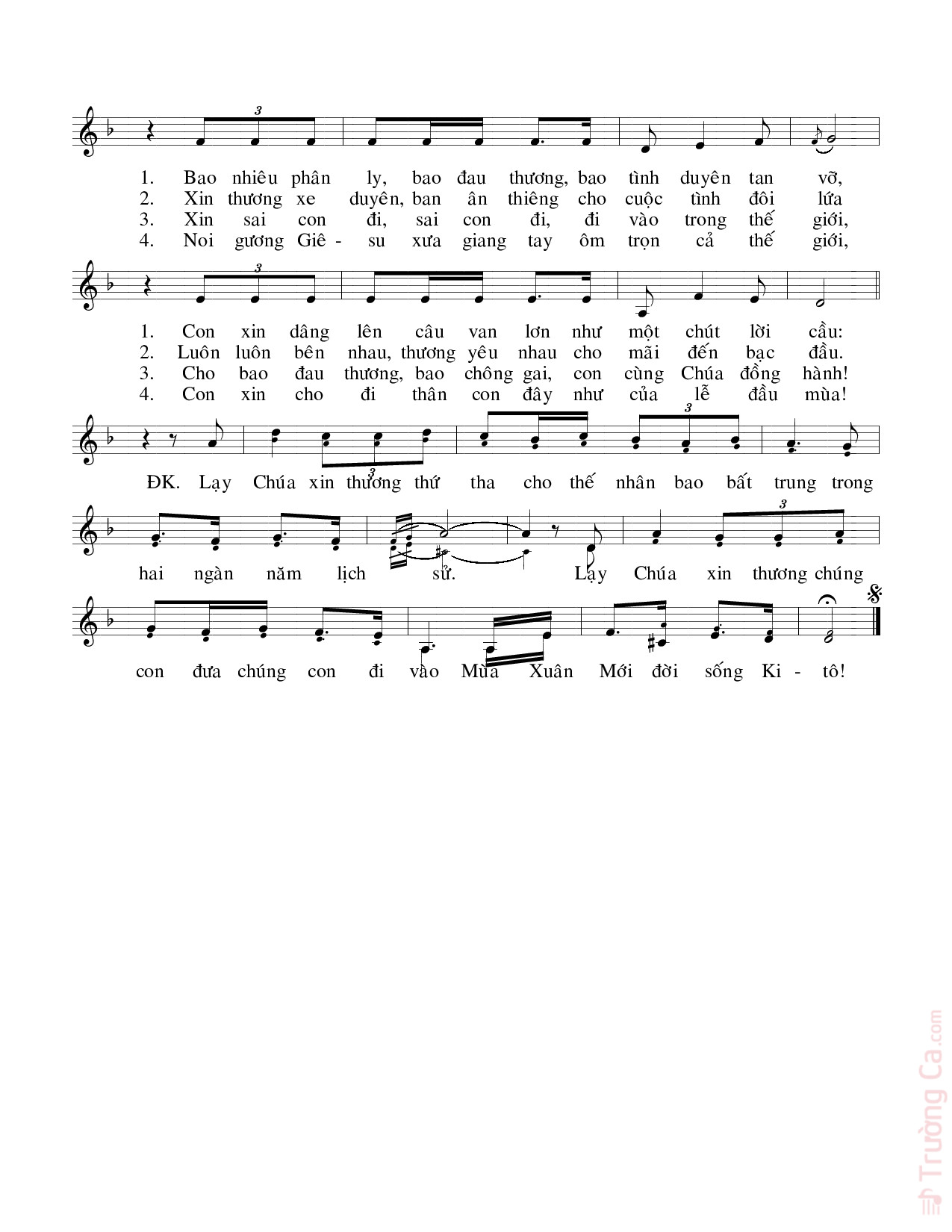 Page 2 of Sheet music PDF Lời cầu đầu xuân - Phương Anh