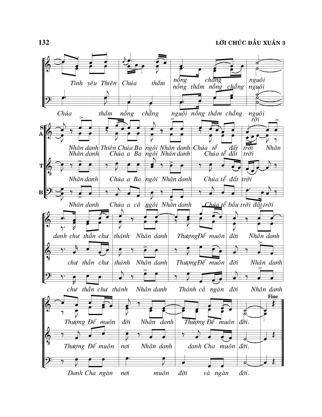 Page 3 of Sheet music PDF Lời chúc đầu xuân - Viết Chung
