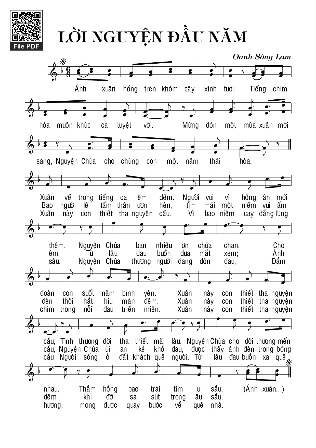 Lời nguyện đầu năm