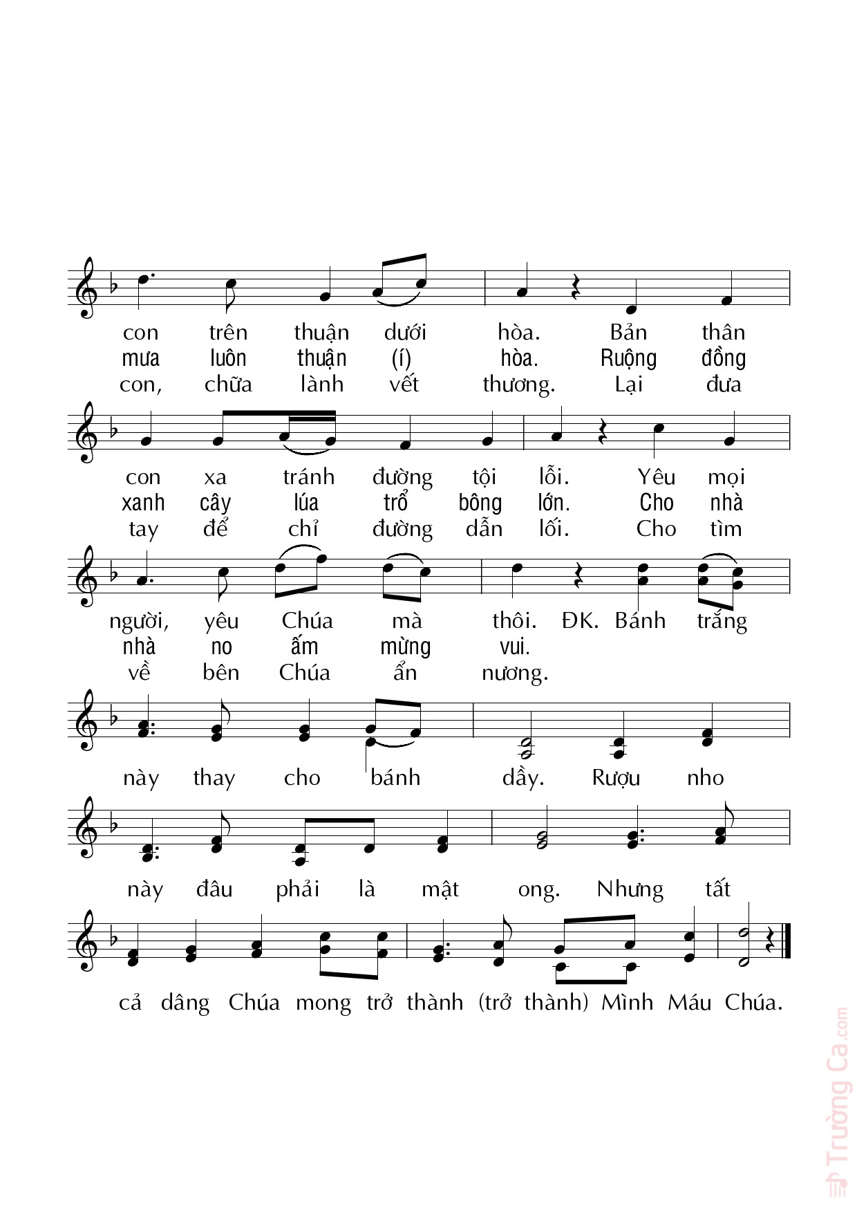 Page 2 of Sheet music PDF Mùa xuân dâng Chúa - Duy Linh PHN