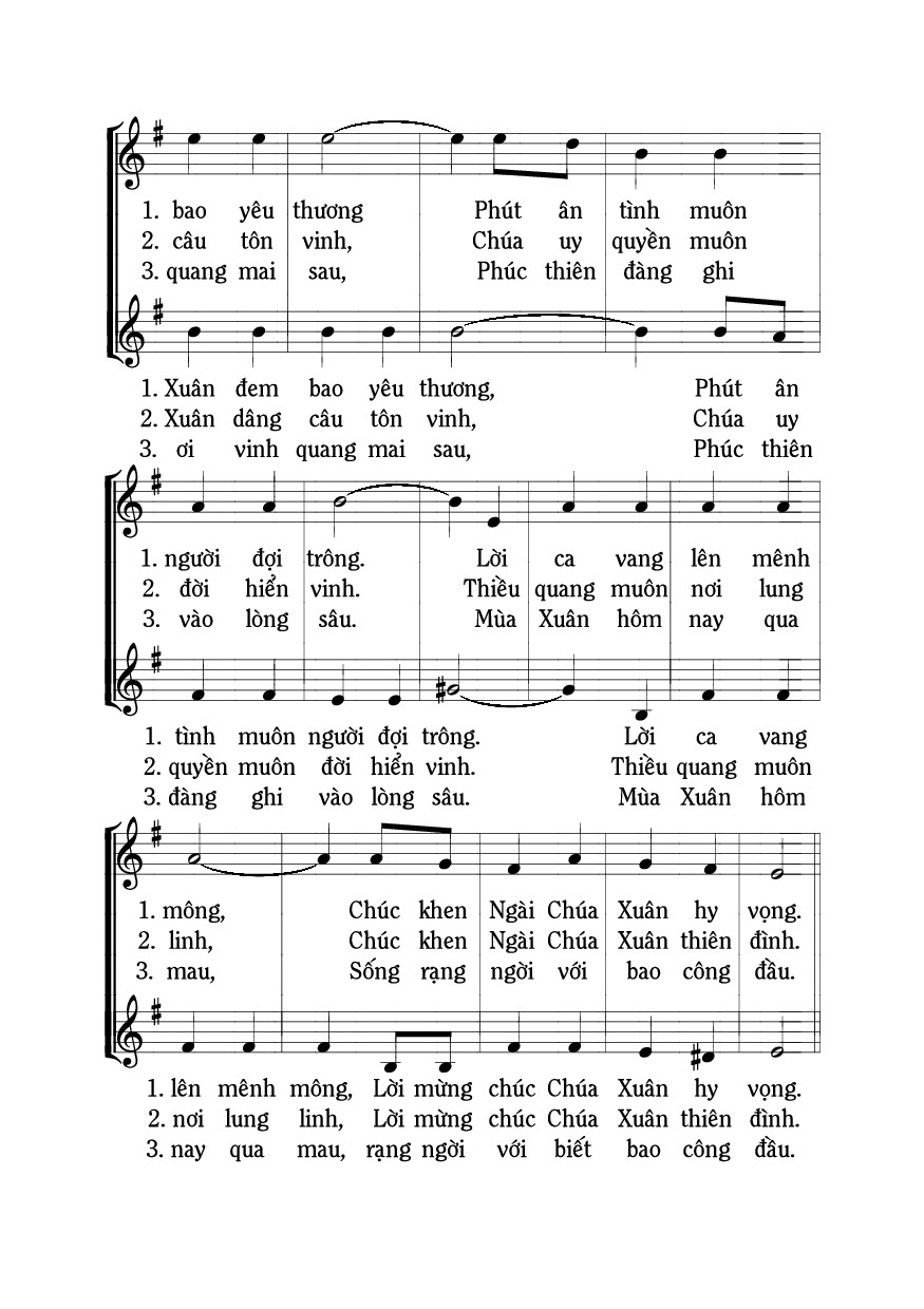 Page 3 of Sheet music PDF Mùa xuân nay đã về - Mi Trầm