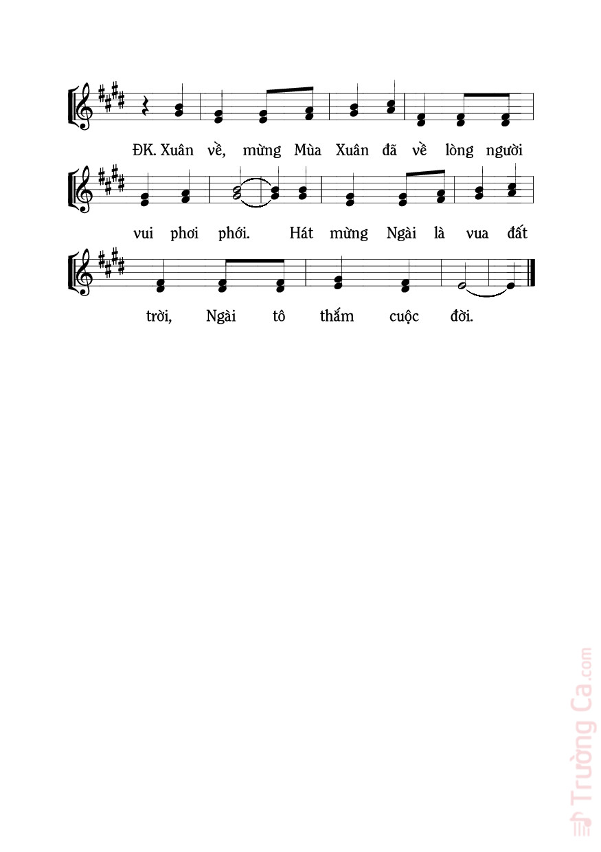 Page 4 of Sheet music PDF Mùa xuân nay đã về - Mi Trầm