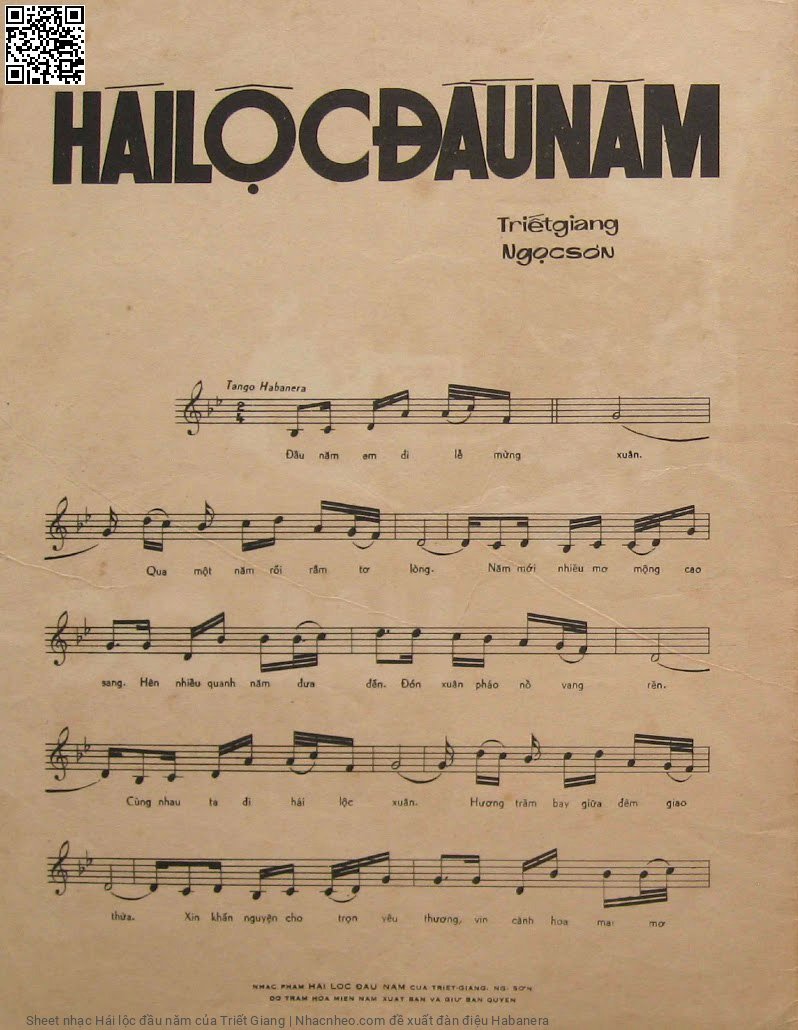Page 4 of Sheet music PDF Hái lộc đầu năm - Triết Giang