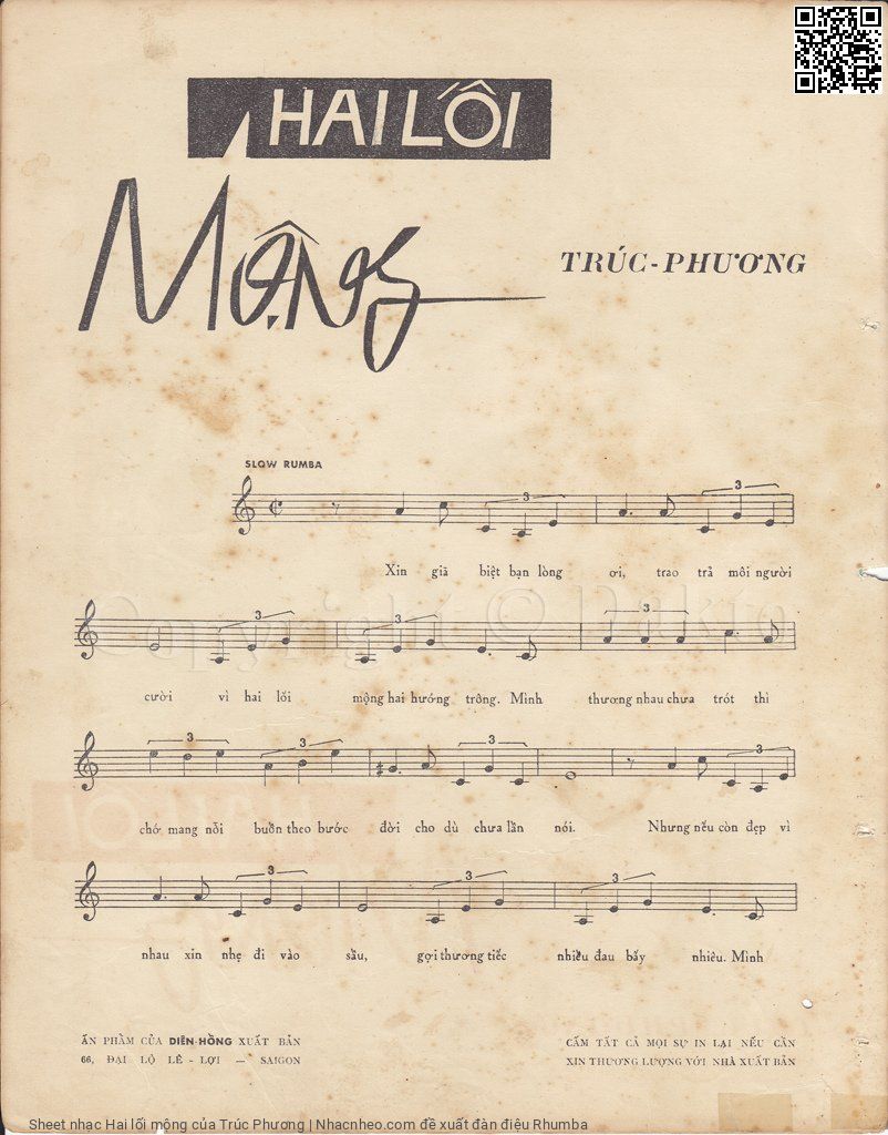Page 2 of Sheet music PDF Hai lối mộng - Trúc Phương